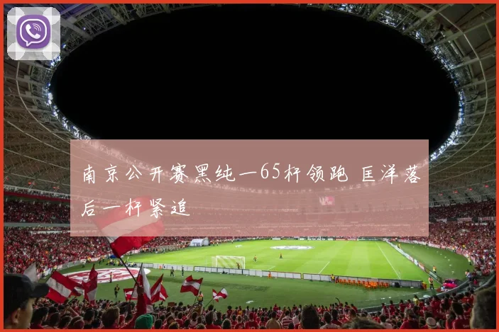 南京公开赛黑纯一65杆领跑 匡洋落后一杆紧追